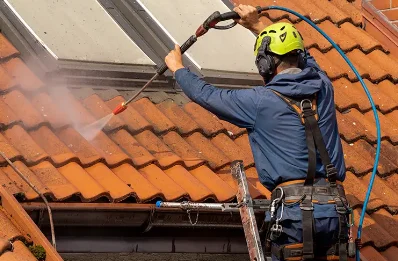 Démoussage et hydrofuge de toiture à Belgodère